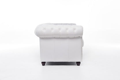 SOFA WHITE CHESTERFIELD