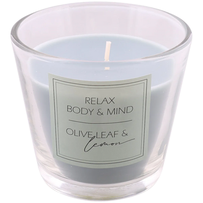 SCENTED CANDLE OLIVE LEMON