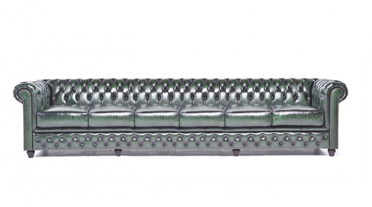 SOFA GREEN CHESTERFIELD