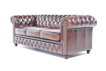 SOFA CINNAMON CHESTERFIELD