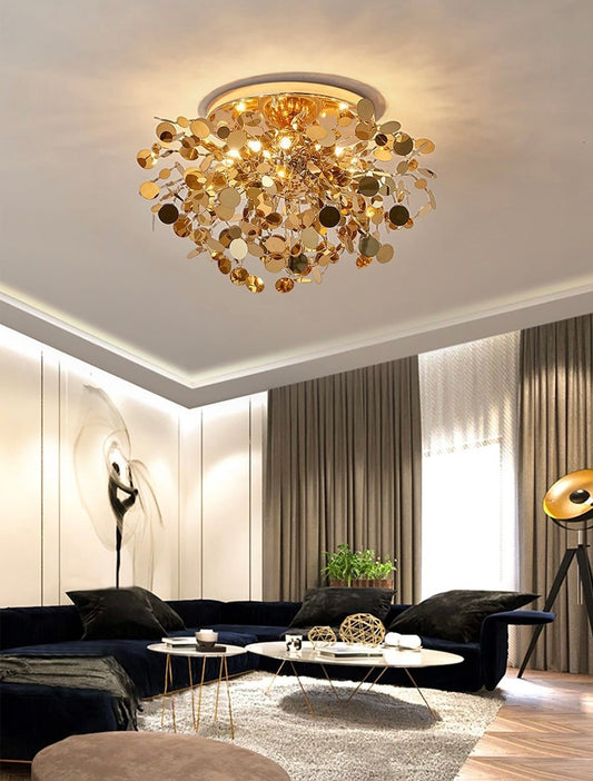 CEILING LAMP GOLD PATRICIA - MIOMILLY HOME