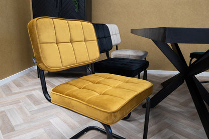 CHAIR BLACK YELLOW SOLARIIS