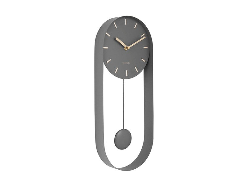 CLOCK GRAY KARLSSON