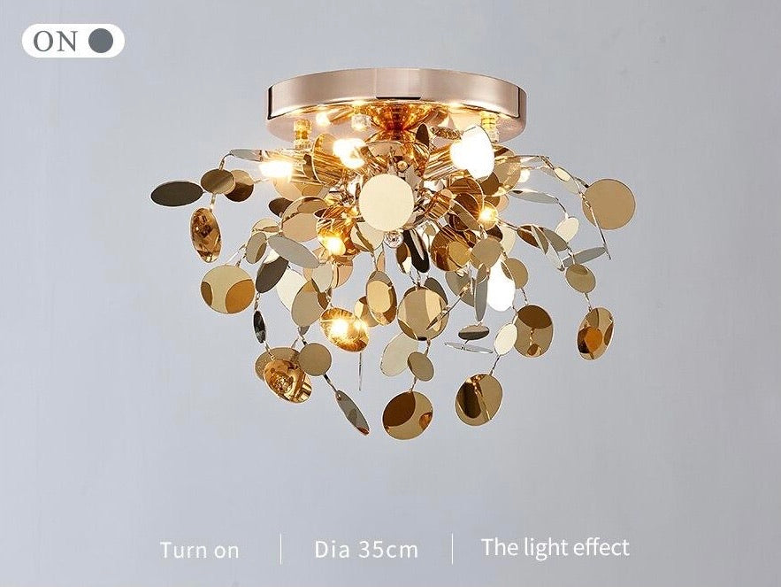 CEILING LAMP GOLD PATRICIA - MIOMILLY HOME