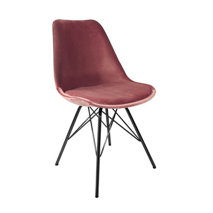 CHAIR PINK VELVET VELOURS