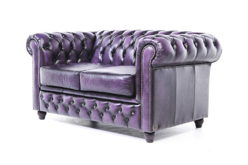 SOFA PURPLE CHESTERFIELD