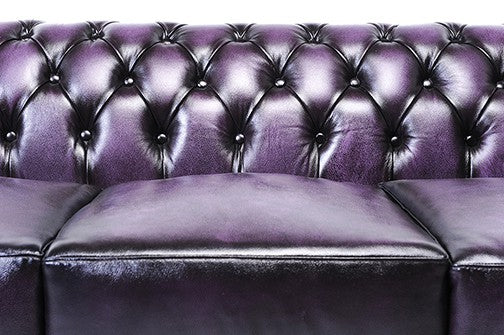 SOFA PURPLE CHESTERFIELD