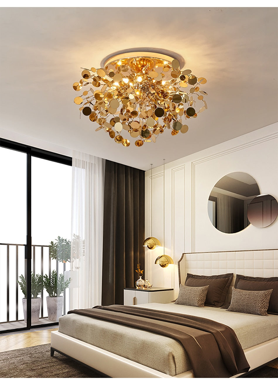 CEILING LAMP GOLD PATRICIA - MIOMILLY HOME