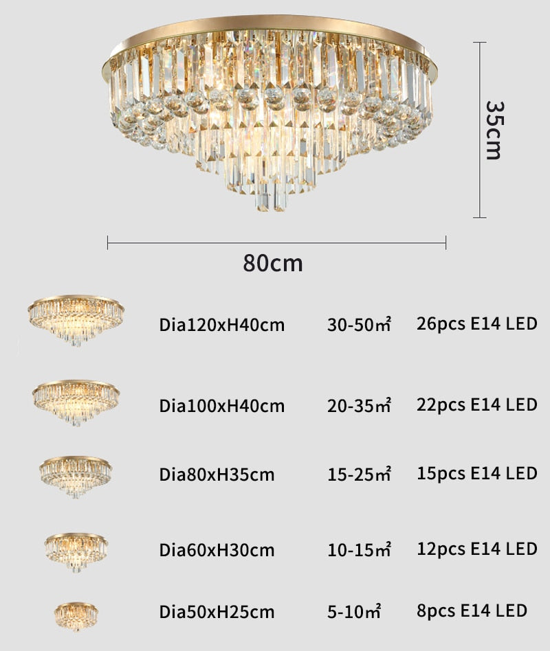 CEILING LAMP CRYSTAL HONORA - MIOMILLY HOME