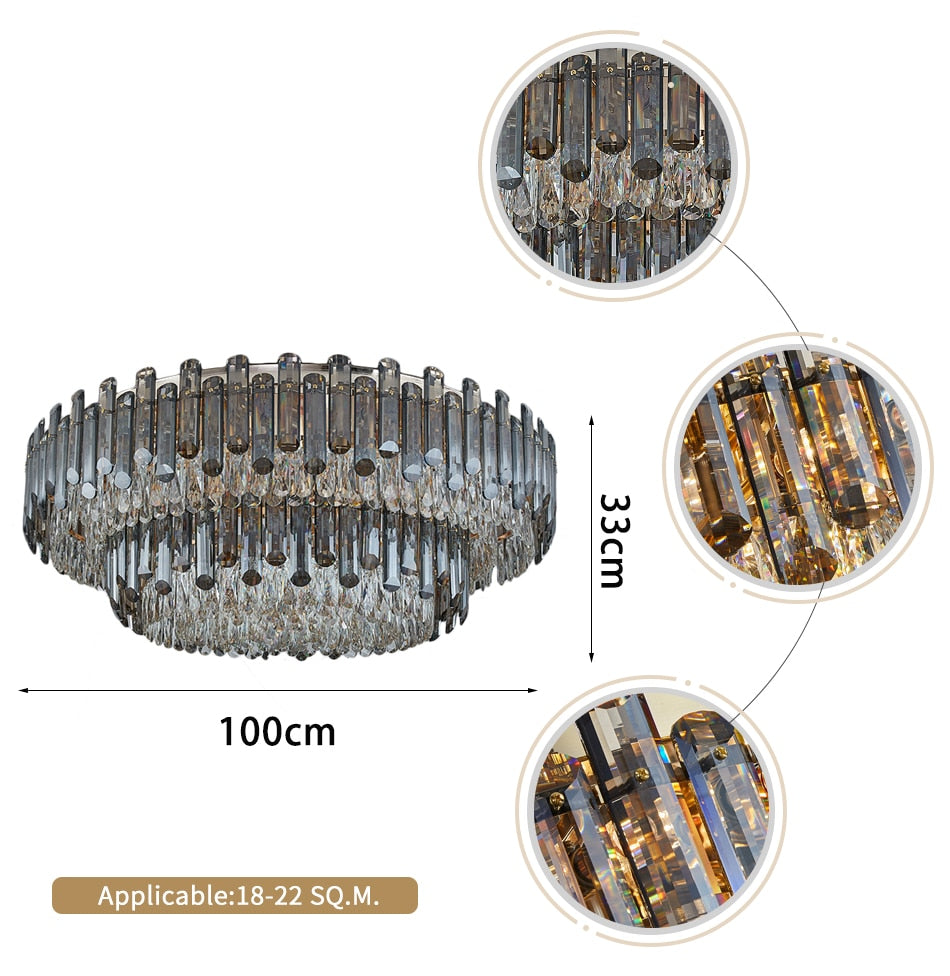 CEILING LAMP CRYSTAL GRACIANA