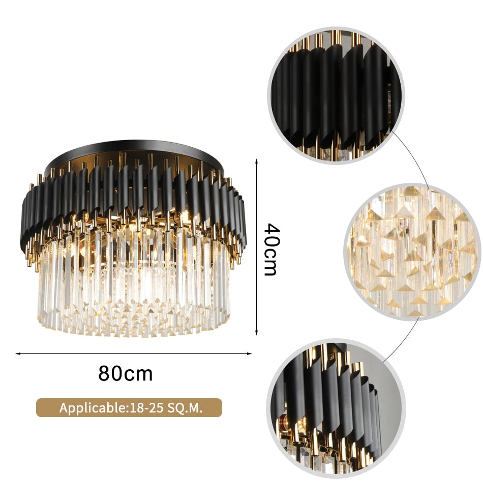 CEILING LAMP CRYSTAL BITORRE